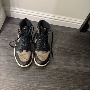 Nike Black and Tan High-Top Sneakers